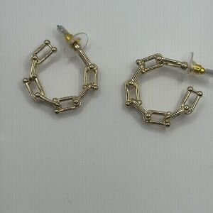 Golden chain earrings